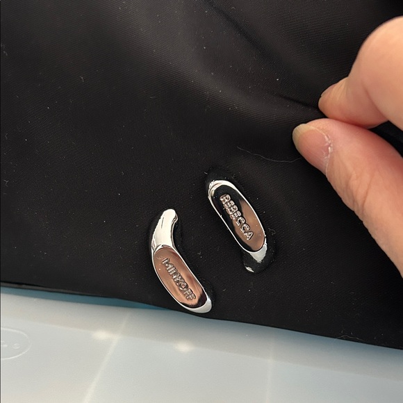 Rebecca Minkoff Black Shoulder Bag with Silver Chain - Picture 7 of 8